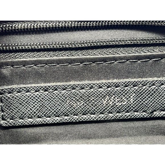 Nine West Black Purse Shoulder Double Zipper Organizer Bag - Picture 5 of 6